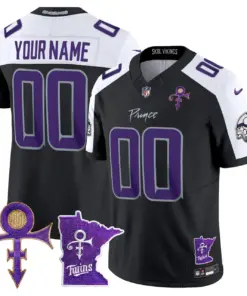 Minnesota Vikings Nike 2024 Prince Vapor Custom Limited Stitched Jersey - White - Image 3