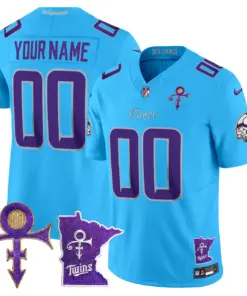 Minnesota Vikings Nike 2024 Prince Vapor Custom Limited Stitched Jersey - White - Image 5