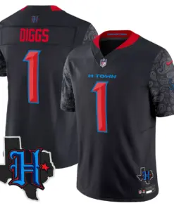 Houston Texans Nike 2024 Texas Patch Vapor Limited Stitched Jersey - Light Blue - Image 10
