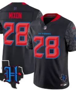 Houston Texans Nike 2024 Texas Patch Vapor Limited Stitched Jersey - Light Blue - Image 11