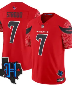 Houston Texans Nike 2024 Texas Patch Vapor Limited Stitched Jersey - Light Blue - Image 17