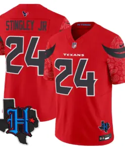 Houston Texans Nike 2024 Texas Patch Vapor Limited Stitched Jersey - Light Blue - Image 21
