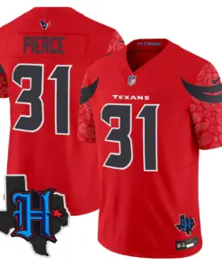 Houston Texans Nike 2024 Texas Patch Vapor Limited Stitched Jersey - Light Blue - Image 22