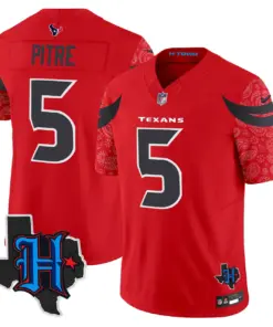 Houston Texans Nike 2024 Texas Patch Vapor Limited Stitched Jersey - Light Blue - Image 24