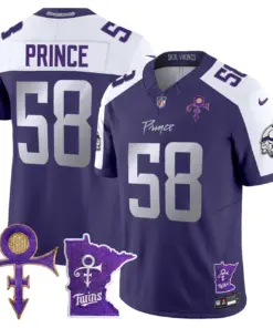 Minnesota Vikings Nike 2024 Prince Vapor Limited Stitched Jersey - White - Image 32