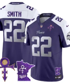 Minnesota Vikings Nike 2024 Prince Vapor Limited Stitched Jersey - White - Image 37