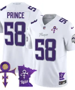 Alternative view of Minnesota Vikings Nike 2024 Prince Vapor Limited Stitched Jersey - White