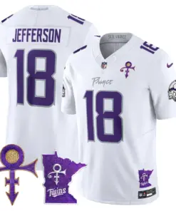 Minnesota Vikings Nike 2024 Prince Vapor Limited Stitched Jersey - White - Image 4