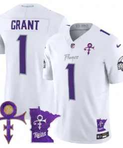 Minnesota Vikings Nike 2024 Prince Vapor Limited Stitched Jersey - White - Image 6