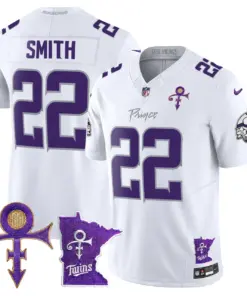 Minnesota Vikings Nike 2024 Prince Vapor Limited Stitched Jersey - White - Image 7