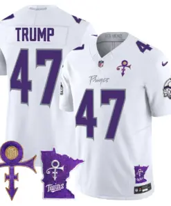 Minnesota Vikings Nike 2024 Prince Vapor Limited Stitched Jersey - White - Image 10