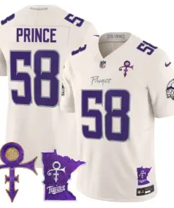 Minnesota Vikings Nike 2024 Prince Vapor Limited Stitched Jersey - White - Image 12