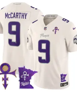 Minnesota Vikings Nike 2024 Prince Vapor Limited Stitched Jersey - White - Image 13
