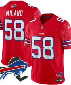 Buffalo Bills Nike New York Patch Vapor Limited Stitched Jersey V2 - Royal Blue - Image 11