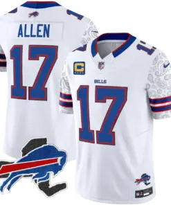 Buffalo Bills Nike New York Patch Vapor Limited Stitched Jersey V2 - Royal Blue - Image 13