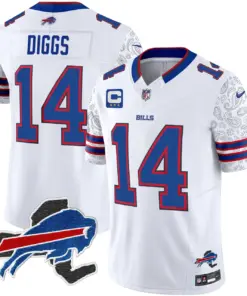 Buffalo Bills Nike New York Patch Vapor Limited Stitched Jersey V2 - Royal Blue - Image 15