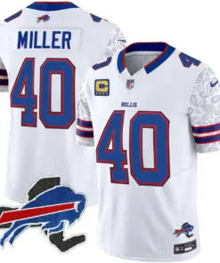 Buffalo Bills Nike New York Patch Vapor Limited Stitched Jersey V2 - Royal Blue - Image 16