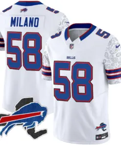 Buffalo Bills Nike New York Patch Vapor Limited Stitched Jersey V2 - Royal Blue - Image 17