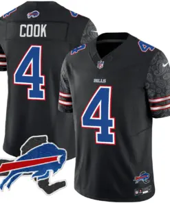 Buffalo Bills Nike New York Patch Vapor Limited Stitched Jersey V2 - Royal Blue - Image 20