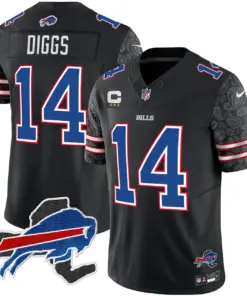 Buffalo Bills Nike New York Patch Vapor Limited Stitched Jersey V2 - Royal Blue - Image 21