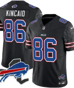 Buffalo Bills Nike New York Patch Vapor Limited Stitched Jersey V2 - Royal Blue - Image 24
