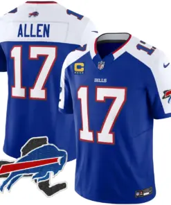 Buffalo Bills Nike New York Patch Vapor Limited Stitched Jersey V2 - Royal Blue - Image 31