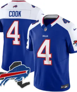 Buffalo Bills Nike New York Patch Vapor Limited Stitched Jersey V2 - Royal Blue - Image 32