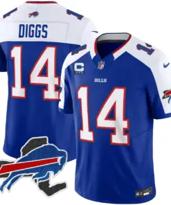 Buffalo Bills Nike New York Patch Vapor Limited Stitched Jersey V2 - Royal Blue - Image 33