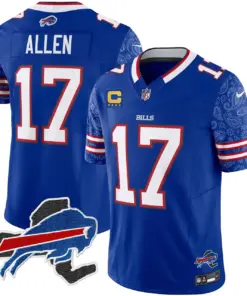 Buffalo Bills Nike New York Patch Vapor Limited Stitched Jersey V2 - Royal Blue