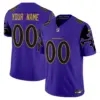 Baltimore Ravens Nike Vapor Custom Limited Stitched Jersey - Purple