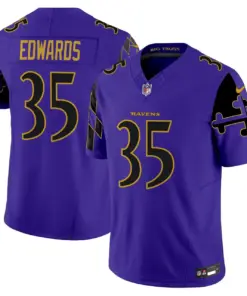 Derrick Henry Baltimore Ravens Nike Maryland Flag Vapor Limited Stitched Jersey - Purple - Image 8