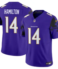 Derrick Henry Baltimore Ravens Nike Maryland Flag Vapor Limited Stitched Jersey - Purple - Image 12