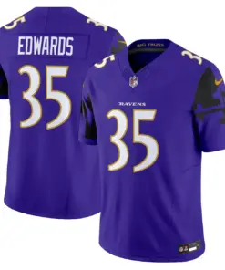 Derrick Henry Baltimore Ravens Nike Maryland Flag Vapor Limited Stitched Jersey - Purple - Image 16