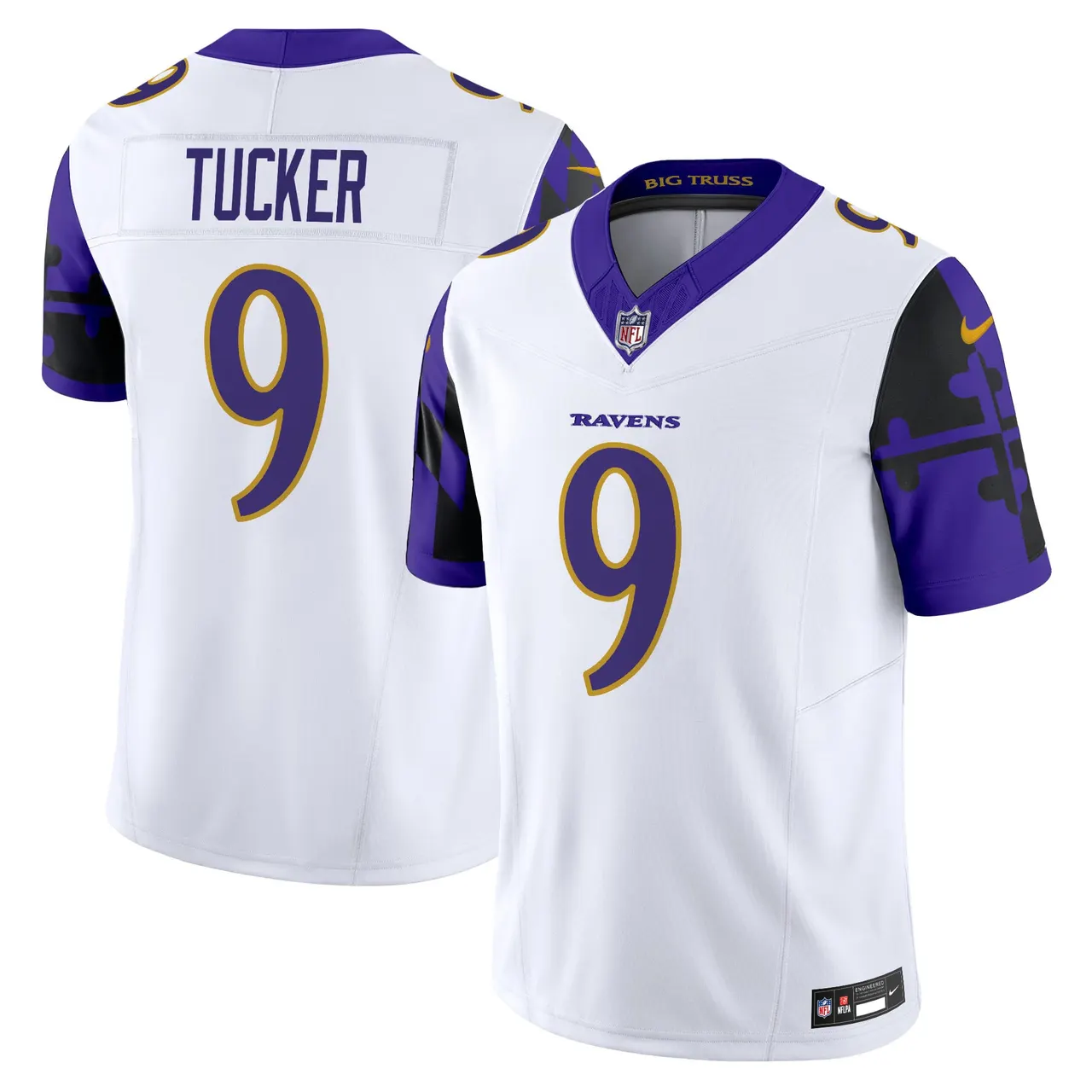 Derrick Henry Baltimore Ravens Nike Maryland Flag Vapor Limited Stitched Jersey - Purple - Image 27