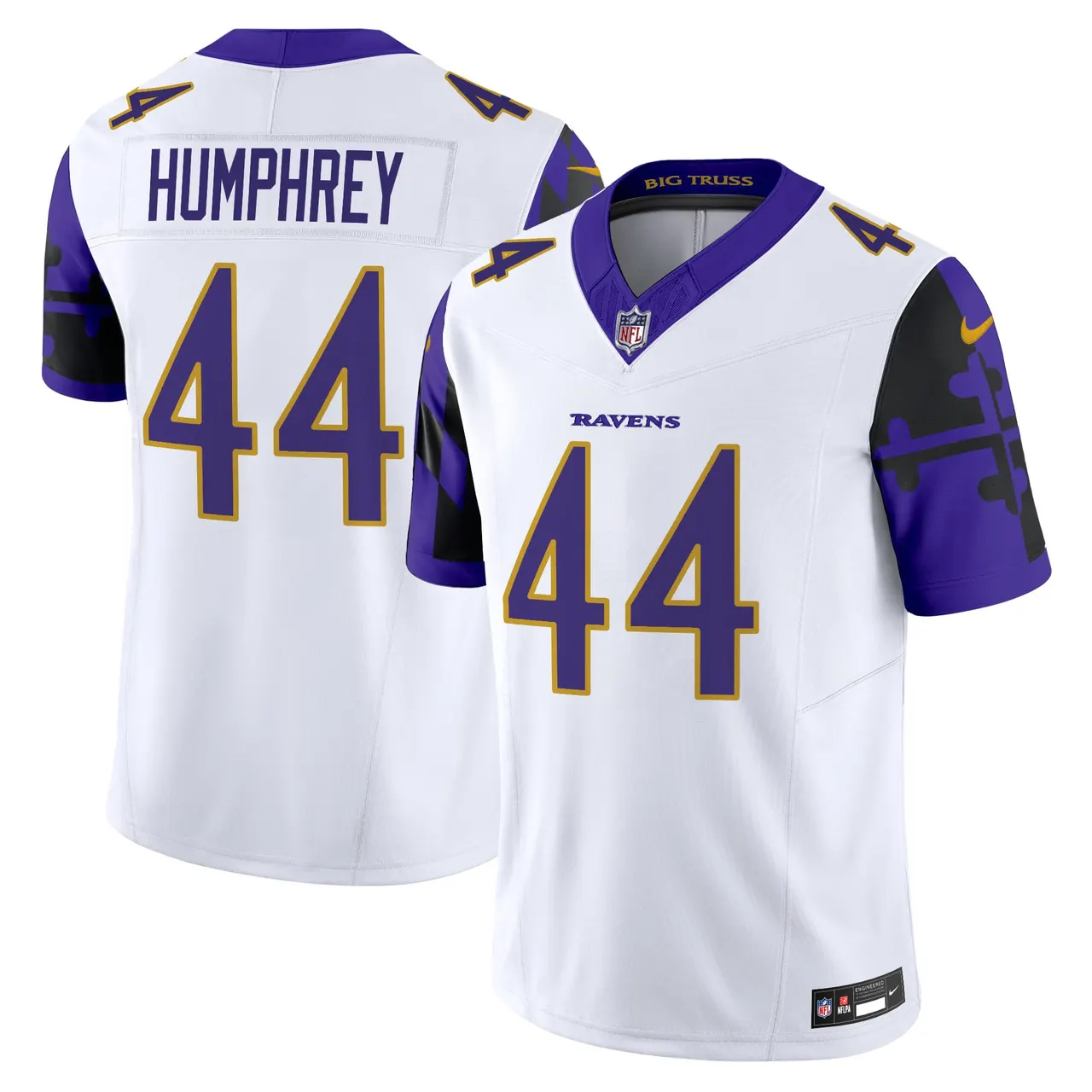 Derrick Henry Baltimore Ravens Nike Maryland Flag Vapor Limited Stitched Jersey - Purple - Image 29