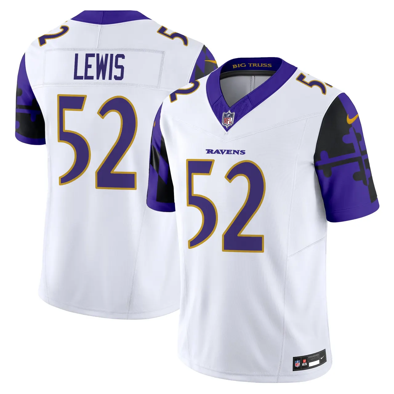 Derrick Henry Baltimore Ravens Nike Maryland Flag Vapor Limited Stitched Jersey - Purple - Image 30