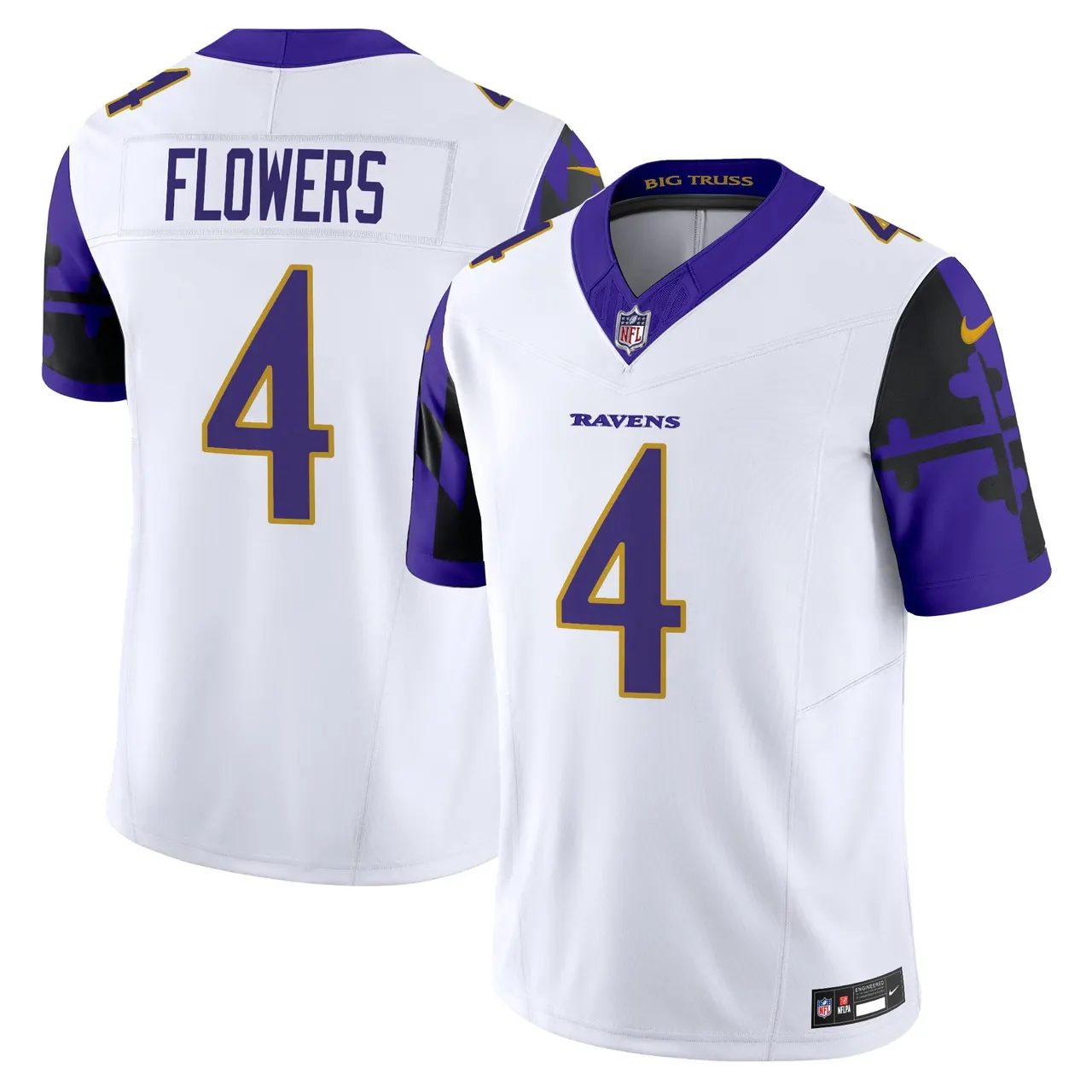 Derrick Henry Baltimore Ravens Nike Maryland Flag Vapor Limited Stitched Jersey - Purple - Image 31