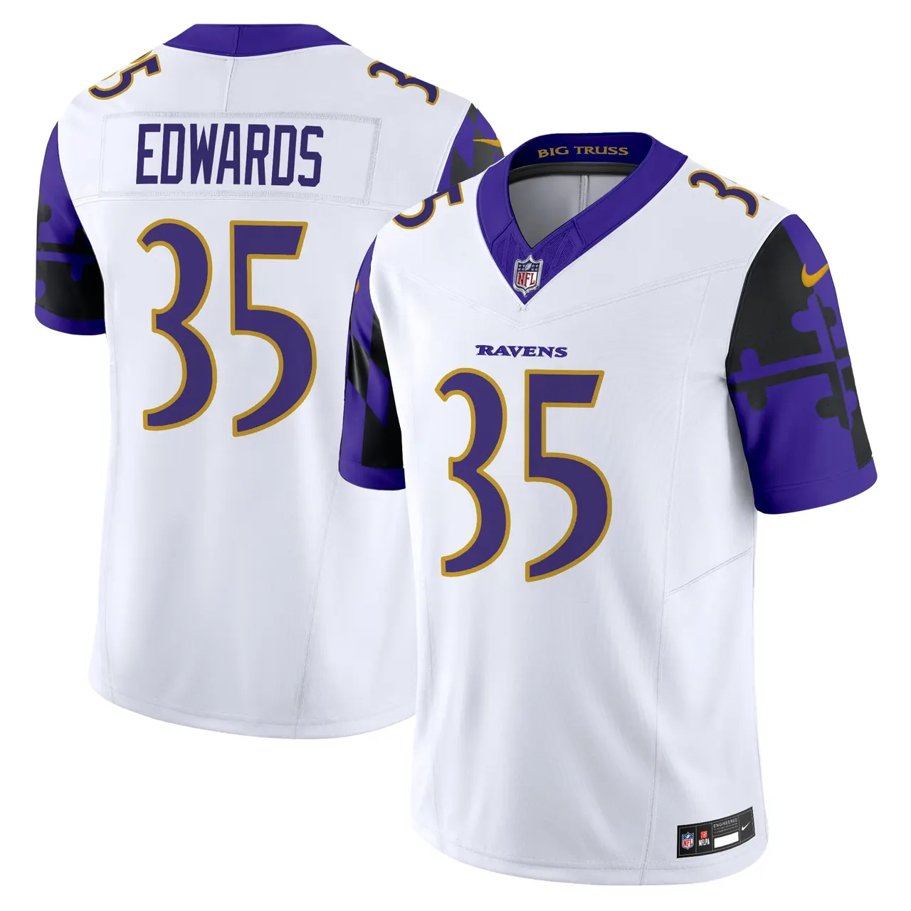 Derrick Henry Baltimore Ravens Nike Maryland Flag Vapor Limited Stitched Jersey - Purple - Image 32