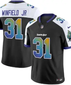 Tampa Bay Buccaneers Nike Tampa City Vapor Limited Stitched Jersey - Black - Image 6