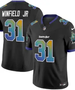 Tampa Bay Buccaneers Nike Tampa City Vapor Limited Stitched Jersey - Black - Image 13