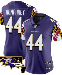 Derrick Henry Baltimore Ravens Nike Women's Maryland Flag Vapor Limited Stitched Jersey - Purple - Image 5