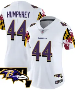 Derrick Henry Baltimore Ravens Nike Women's Maryland Flag Vapor Limited Stitched Jersey - Purple - Image 13