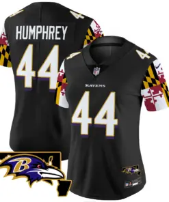 Derrick Henry Baltimore Ravens Nike Women's Maryland Flag Vapor Limited Stitched Jersey - Purple - Image 21
