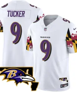 Derrick Henry Baltimore Ravens Nike Maryland Flag Vapor Limited Stitched Jersey V2 - Purple - Image 11