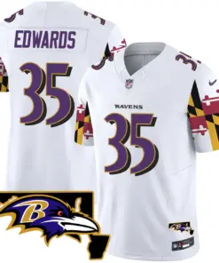 Derrick Henry Baltimore Ravens Nike Maryland Flag Vapor Limited Stitched Jersey V2 - Purple - Image 16