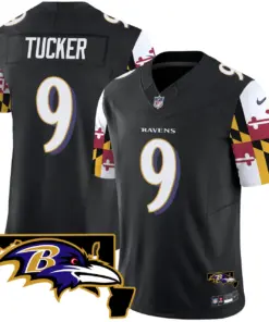 Derrick Henry Baltimore Ravens Nike Maryland Flag Vapor Limited Stitched Jersey V2 - Purple - Image 19