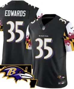 Derrick Henry Baltimore Ravens Nike Maryland Flag Vapor Limited Stitched Jersey V2 - Purple - Image 24
