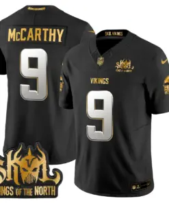 Justin Jefferson Minnesota Vikings Nike 2024 Winter Warrior Skol Patch Gold Vapor Limited Stitched Jersey - White - Image 18