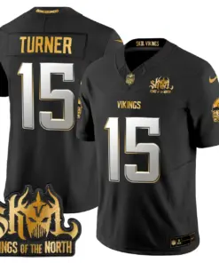 Justin Jefferson Minnesota Vikings Nike 2024 Winter Warrior Skol Patch Gold Vapor Limited Stitched Jersey - White - Image 19