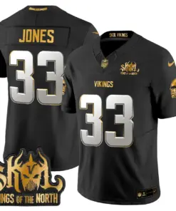 Justin Jefferson Minnesota Vikings Nike 2024 Winter Warrior Skol Patch Gold Vapor Limited Stitched Jersey - White - Image 20